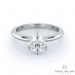 Six Prong Classic Solitaire Engagement Ring (14K White Gold)