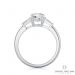 Tapered Baguettes Sidestone Engagement Ring (Platinum)