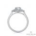 Double Halo Diamond Engagement Ring (14K White Gold)