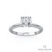 Four Prong Classic Solitaire Engagement Ring (18K White Gold)