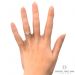 Petite Under-Halo Pavé Diamond Engagement Ring (14K White Gold)