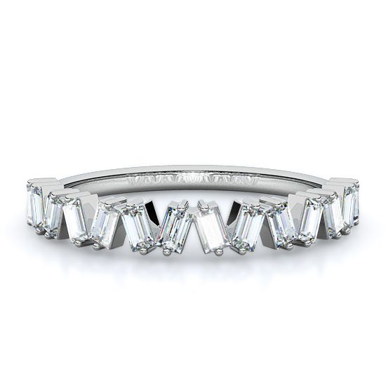 Baguette Diamond Ring (18K White Gold)