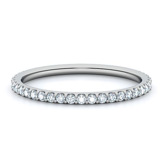 Pave Diamond Ring (14K White Gold)