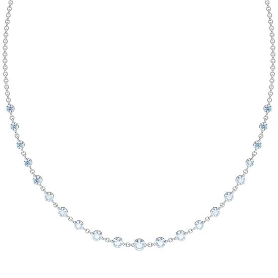 Graduated Diamonds Chain Link Necklace 4-6 Ctw. (18K White Gold)