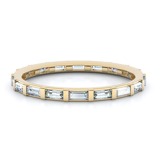 Baguette Diamond Eternity Band (18K Yellow Gold)