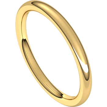 European Comfort Fit Band 2mm (14K Yellow Gold)