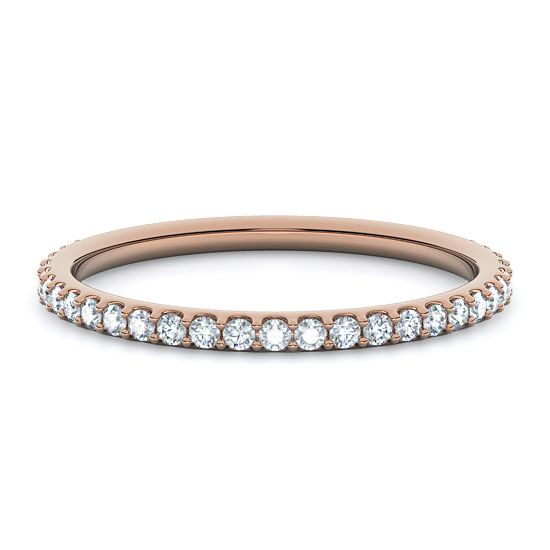 Pave Diamond Ring (18K Rose Gold)