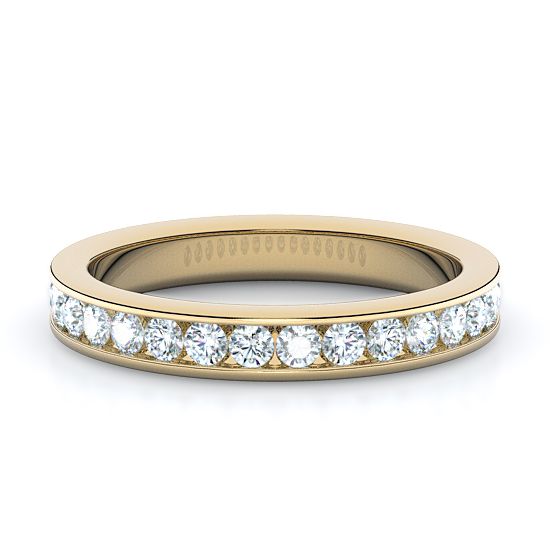 Channel Set Diamond Ring (0.50 - 1.35 Ctw.) (14K Yellow Gold)