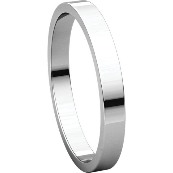 Flat Wedding Band 2.5mm (Platinum)