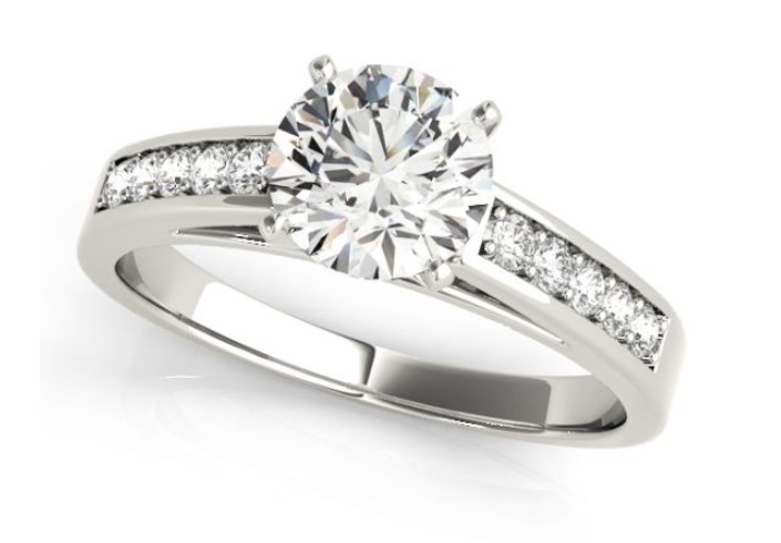 Channel-set Engagement Ring